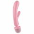 Satisfyer Triple Lover - Vibrator pentru punctul G și masaj (roz) 