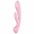 Satisfyer Triple Oh - vibrator cu acumulator pentru clitoris, roz 