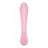 Satisfyer Triple Oh - vibrator cu acumulator pentru clitoris, roz 