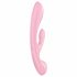 Satisfyer Triple Oh - vibrator cu acumulator pentru clitoris, roz 