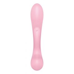   Satisfyer Triple Oh - vibrator cu baterie și braț de clitoris (roz)