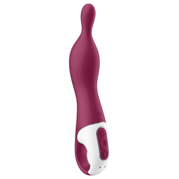 Satisfyer A-Mazing 1 - vibrator cu acumulator pentru punctul A (roșu)