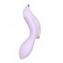 Satisfyer Curvy Trinity 2 - vibrator 2 în 1 cu acumulator și unde de aer (mov) 