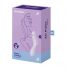 Satisfyer Curvy Trinity 2 - vibrator 2 în 1 cu acumulator și unde de aer (mov) 