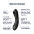 Satisfyer Curvy Trinity 4 - vibrator 2în1 cu unde de presiune reîncărcabil (negru)