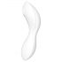 Satisfyer Curvy Trinity 5+ - vibrator inteligent 2în1 cu unde de presiune (alb)