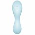 Satisfyer Curvy Trinity 5+ - vibrator inteligent cu unde de aer 2in1 (albastru) 