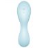 Satisfyer Curvy Trinity 5+ - vibrator inteligent 2în1 (albastru)