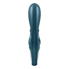   Satisfyer Hug Me - vibrator inteligent cu stimulator de clitoris (albastru-gri)
