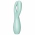 Satisfyer Threesome 3 - vibrator clitoridian cu acumulator (mentă)