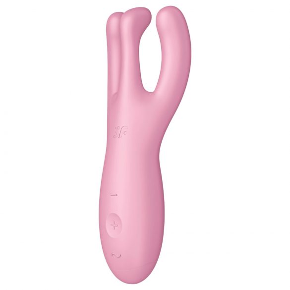 Satisfyer Threesome 4 - vibrator inteligent pentru clitoris (roz)