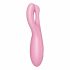 Satisfyer Threesome 4 - vibrator inteligent pentru clitoris (roz) 