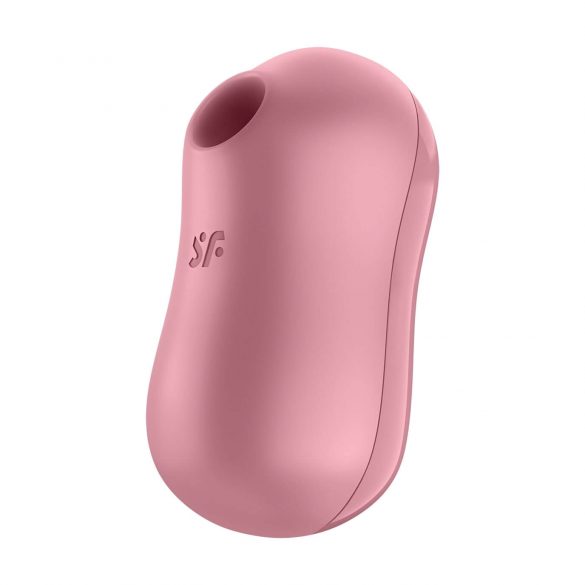 Satisfyer Cotton Candy - vibrator clitoridian cu unde de aer, reîncărcabil (coral) 