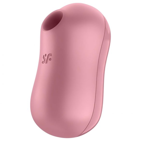 Satisfyer Cotton Candy - vibrator clitoridian cu unde de presiune, cu acumulator (coral)