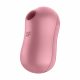 Satisfyer Cotton Candy - vibrator clitoridian cu unde de aer, reîncărcabil (coral) 