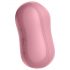 Satisfyer Cotton Candy - vibrator clitoridian cu unde de presiune, cu acumulator (coral)