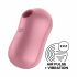 Satisfyer Cotton Candy - vibrator clitoridian cu unde de aer, reîncărcabil (coral) 