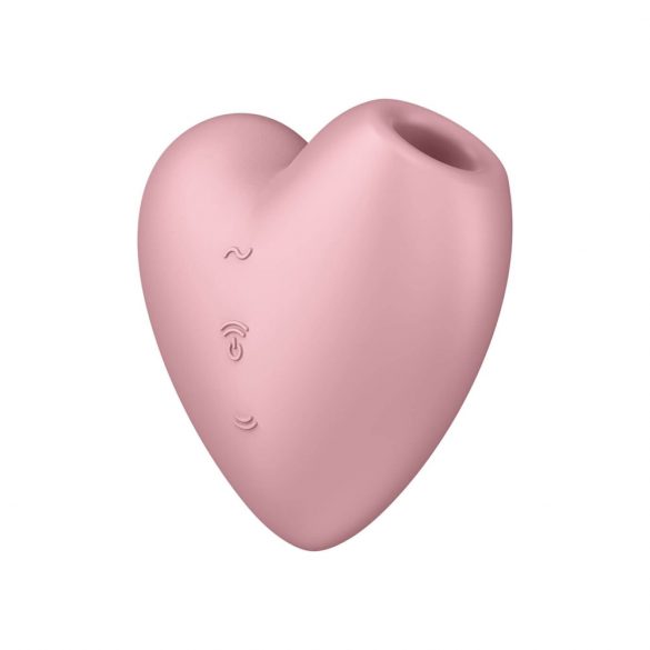 Satisfyer Cutie Heart - vibrator clitoridian cu unde de aer, reîncărcabil (roz) 