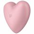 Satisfyer Cutie Heart - vibrator clitoridian cu unde de aer, reîncărcabil (roz) 