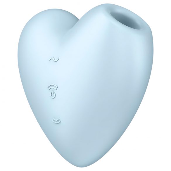 Satisfyer Cutie Heart - vibrator clitoridian cu unde de presiune și acumulator (albastru)