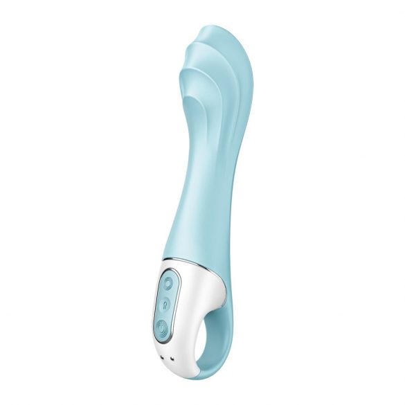 Satisfyer Vibrator cu Pompare Air 5 - inteligent (albastru) 