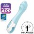 Satisfyer Vibrator cu Pompare Air 5 - inteligent (albastru) 