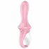 Satisfyer Booty 5 - vibrator anal cu pompă inteligent (roz) 