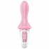 Satisfyer Booty 5 - vibrator anal cu pompă inteligent (roz) 