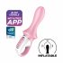 Satisfyer Booty 5 - vibrator anal cu pompă inteligent (roz) 