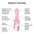 Satisfyer Booty 5 - vibrator anal cu pompă inteligent (roz) 