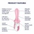 Satisfyer Booty 5 - vibrator anal cu pompă inteligent (roz) 