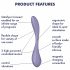 Satisfyer G-spot Flex 5 - vibrator inteligent pentru punctul G (mov) 