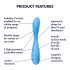 Satisfyer G-spot Flex 4 - vibrator inteligent pentru punctul G (turcoaz)