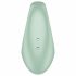 Satisfyer Perfect Pair 3 - Inel pentru penis și vibrator deget 2în1 (verde)