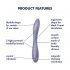 Satisfyer G-spot Flex 2 - vibrator rezistent la apă pentru punctul G (mov) 