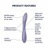 Satisfyer G-spot Flex 2 - vibrator pentru punctul G, reîncărcabil și rezistent la apă (violet)