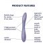 Satisfyer G-spot Flex 2 - vibrator reîncărcabil și rezistent la apă pentru punctul G (violet)