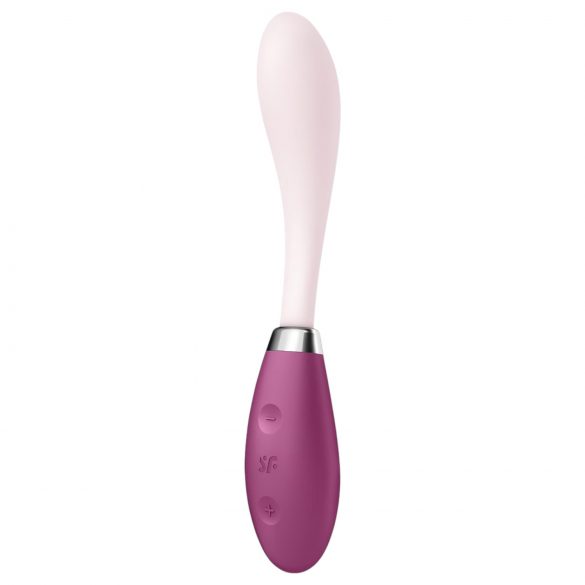 Satisfyer G-Spot Flex 3 - vibrator pentru punctul G cu acumulator (roz-bordo)