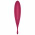 Satisfyer Twirling Pro - vibrator clitoridian inteligent 2 în 1 (roșu) 