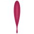 Satisfyer Twirling Pro - vibrator inteligent 2în1 pentru clitoris (roșu)