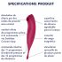 Satisfyer Twirling Pro - vibrator clitoridian inteligent 2 în 1 (roșu) 