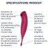 Satisfyer Twirling Pro - vibrator inteligent 2în1 pentru clitoris (roșu)