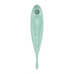   Satisfyer Twirling Pro - vibrator inteligent 2in1 pentru clitoris (mentă)