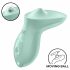 Satisfyer Exciterrr - vibrator clitoridian cu perle rotative (verde) 