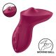 Satisfyer Exciterrr - vibrator clitoridian cu perle rotative (roșu) 