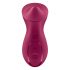 Satisfyer Exciterrr - vibrator clitoridian cu perle rotative (roșu) 