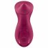 Satisfyer Exciterrr - vibrator clitoridian cu perle rotative (roșu) 