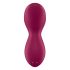 Satisfyer Exciterrr - vibrator clitoridian cu perle rotative (roșu) 