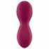 Satisfyer Exciterrr - vibrator clitoridian cu perle rotative (roșu) 