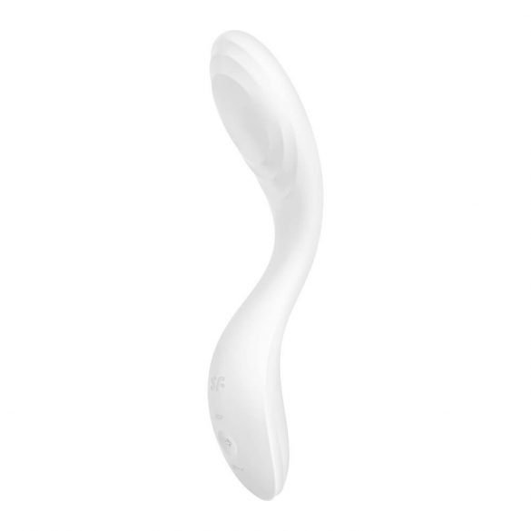 Satisfyer Rrrolling - vibrator cu bile pentru punctul G, reîncărcabil (alb) 